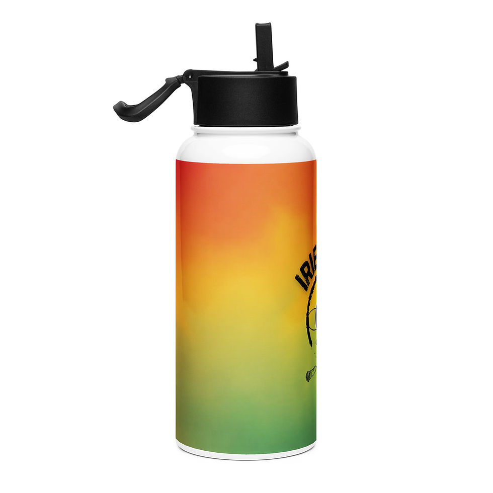 Thumbnail: Irie Yute Stainless steel water bottle with a straw lid