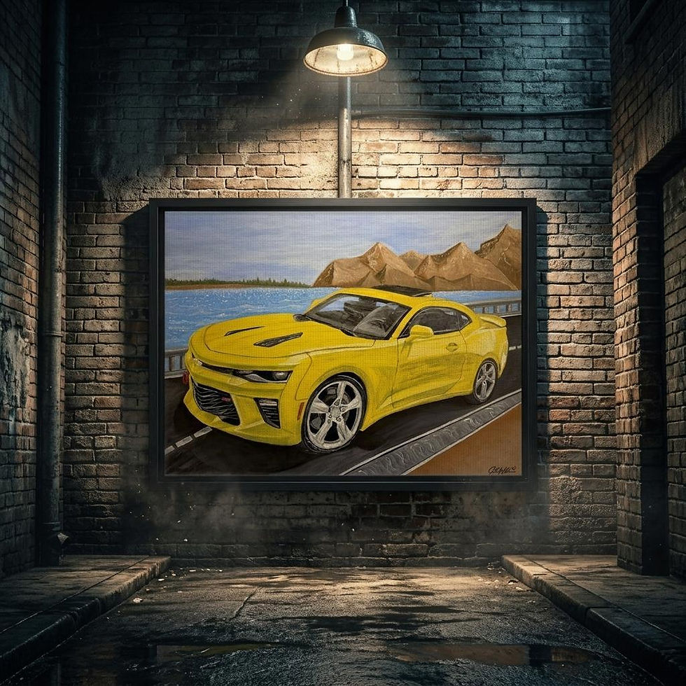 Thumbnail: 2017 Camaro SS (PRINT) - Framed Canvas