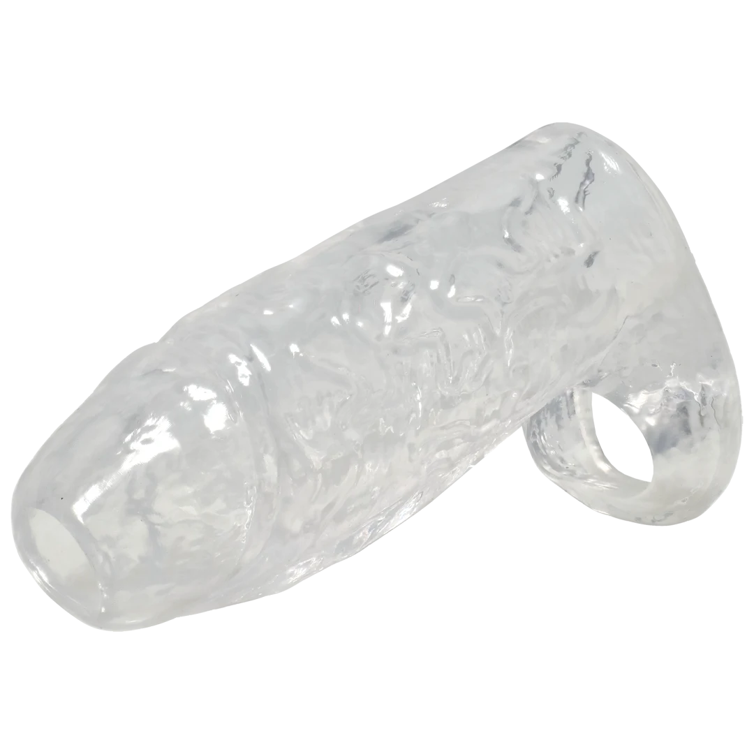 Titanmen - Cock Sleeve With Ball Strap - 5 Inch Clear