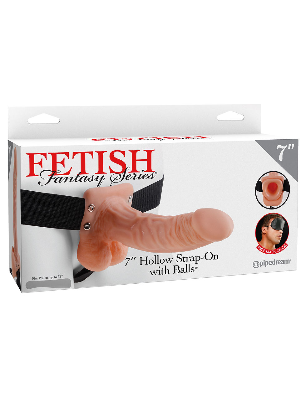 Miniatura: Fetish Fantasy Series 7 Inch Hollow Strap-on With Balls - Flesh