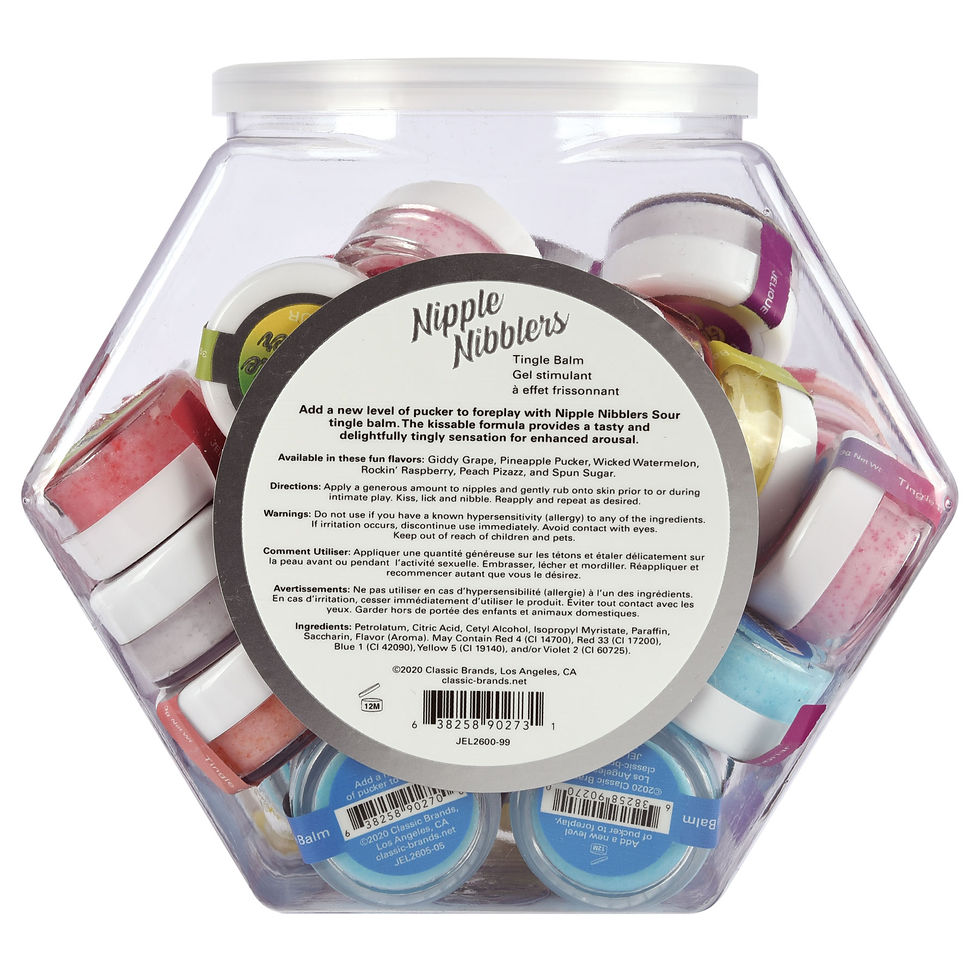 Miniaturbild: Nipple Nibbler Sour Tingle Balm Assorted - 36 Pc. Bowl - 3g Jar