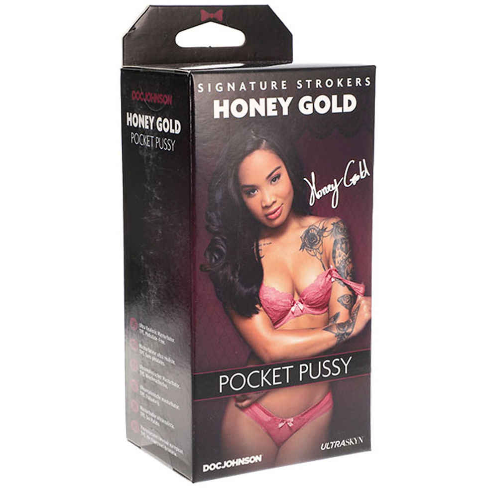 Thumbnail: Signature Strokers - Honey Gold - Ultraskyn Pocket Pussy