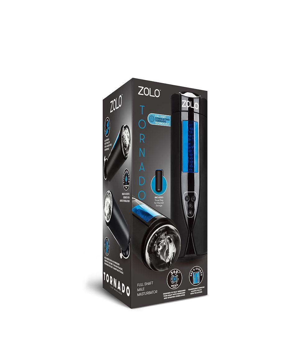 Miniature : Zolo Tornado Rechargeable Masturbator - Black