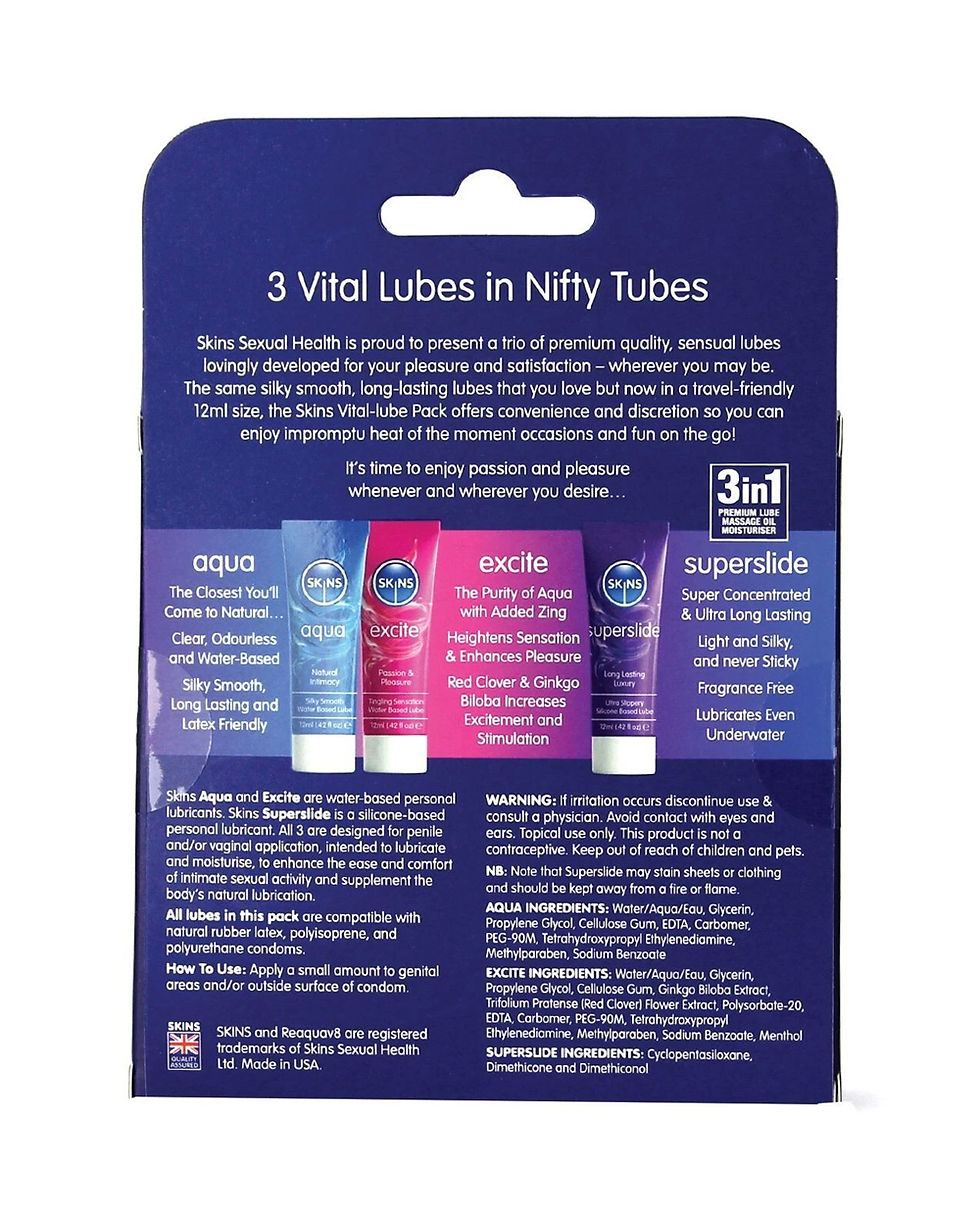 Skins 12ml Sampler Tubes - Vital 3pk