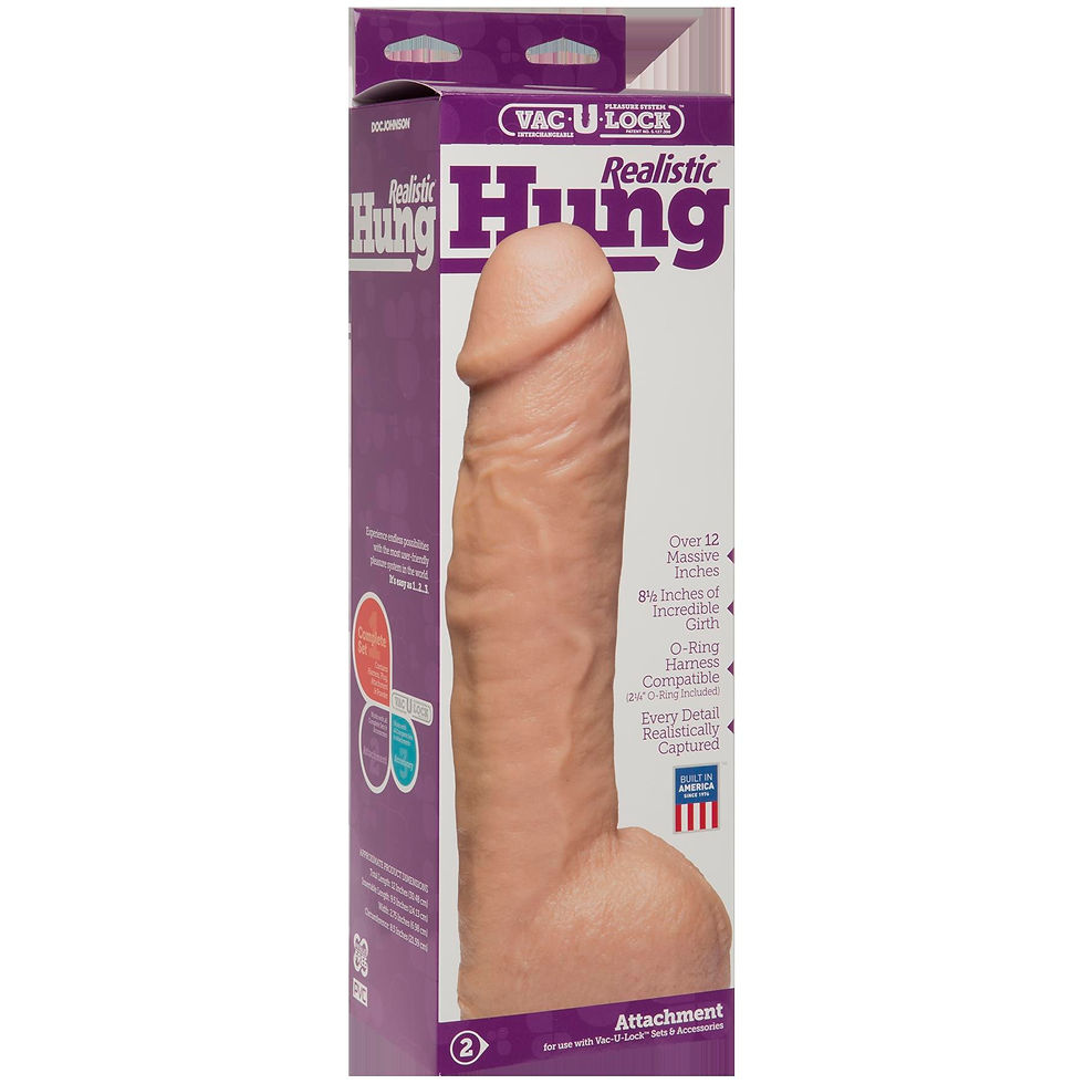 Thumbnail: Vac-U-Lock Realistic Hung - White