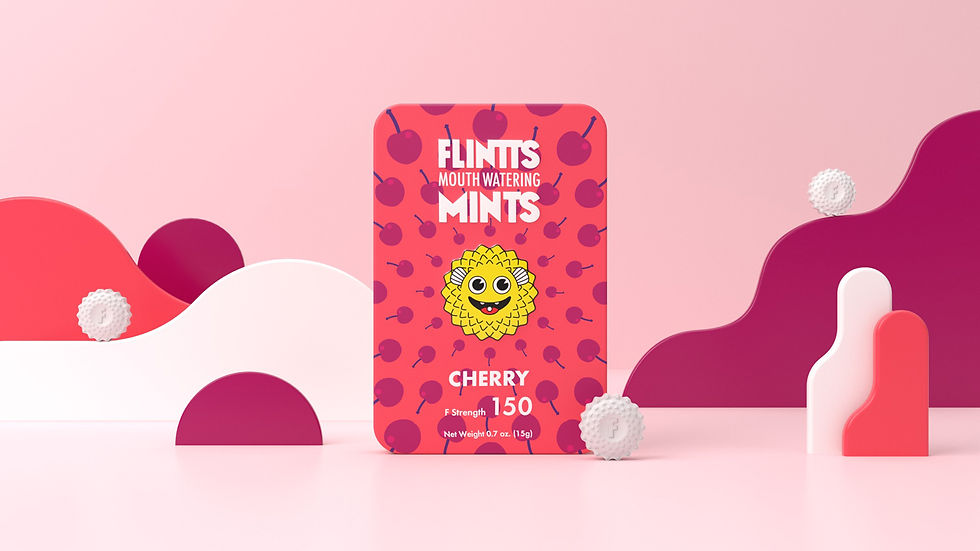Thumbnail: Flintts Mouth Watering Mints Cherry - F-Strength 150