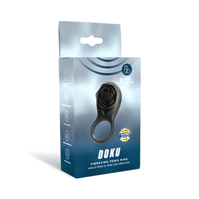 Miniatura: Camtoyz Vibrating Ring Doku - Black