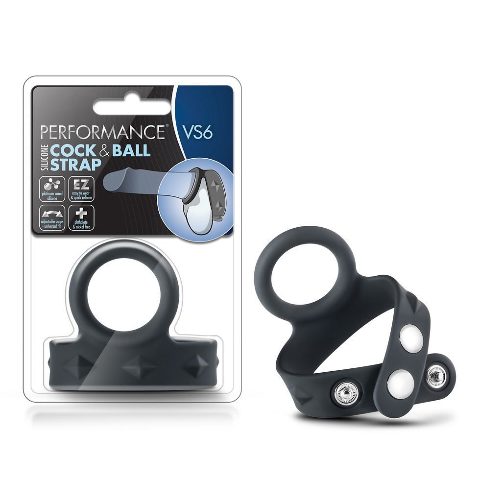 Miniatura: Performance - Vs6 - Silicone Cock &amp; Ball Strap - Black