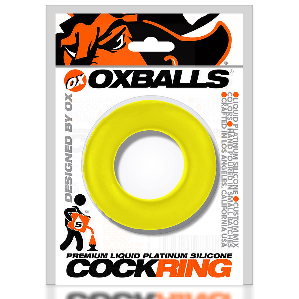 Thumbnail: Cock T Comfort Cockring by Atomic Jock - Acid Yellow