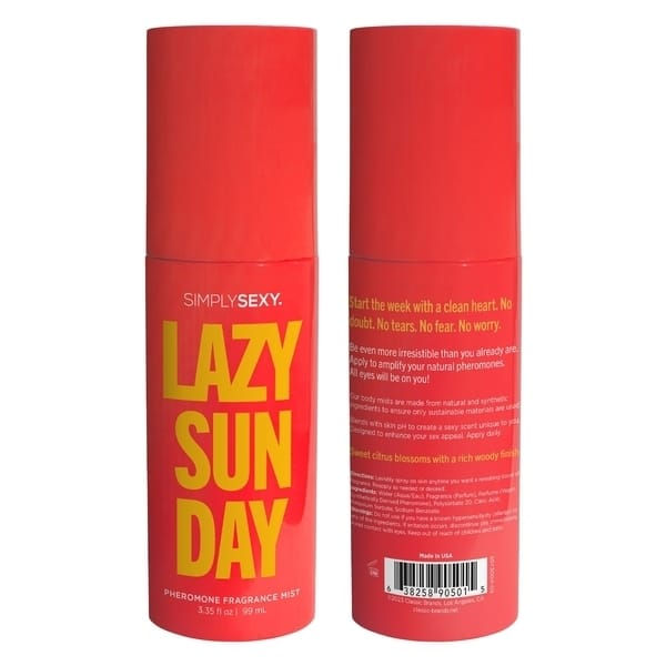SIMPLY SEXY PHEROMONE BODY MIST LAZY SUNDAY 3.35 FL OZ