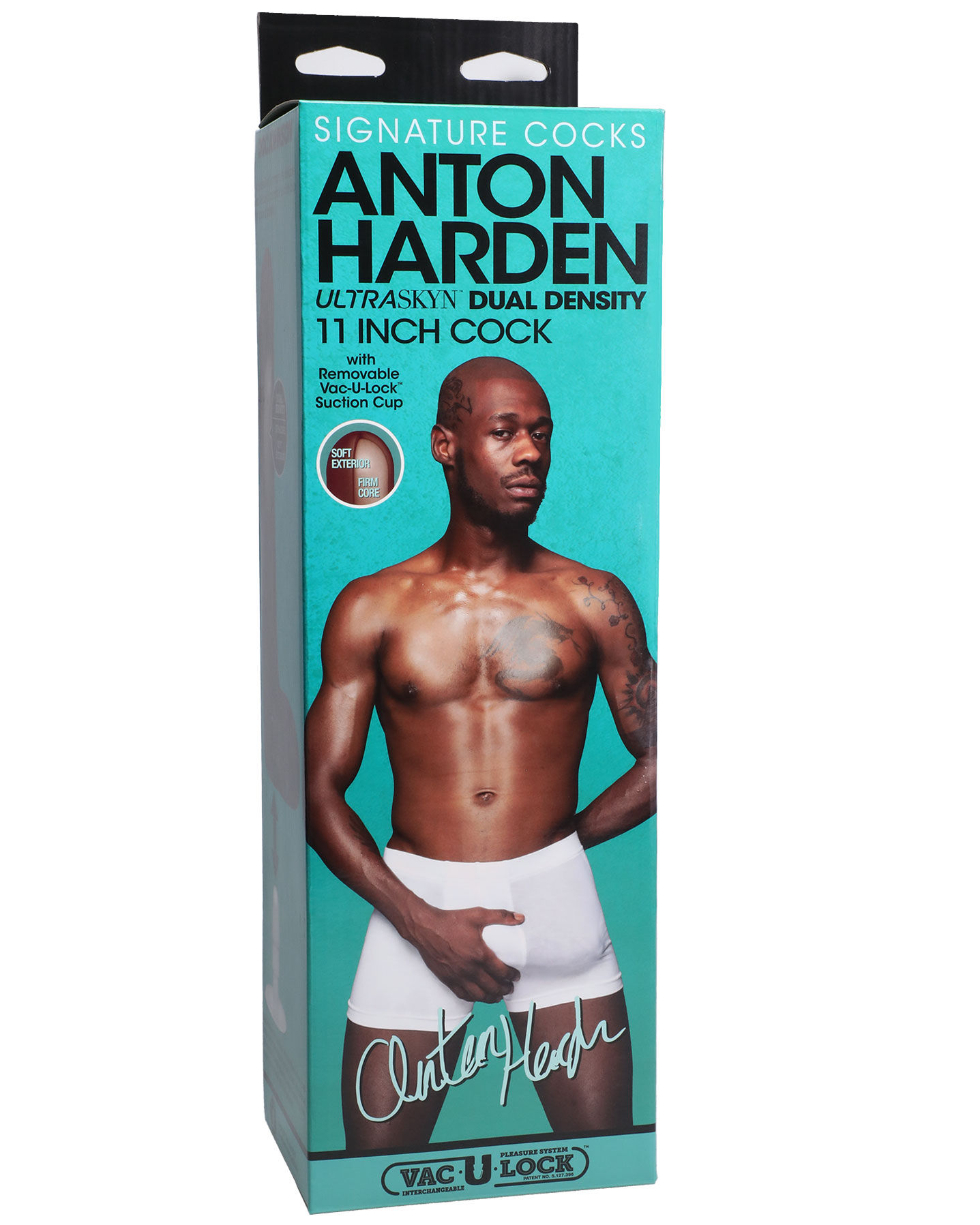 Signature Cocks - Anton Harden - 11 Inch Ultraskyn Cock With Removable Vac-U-Loc