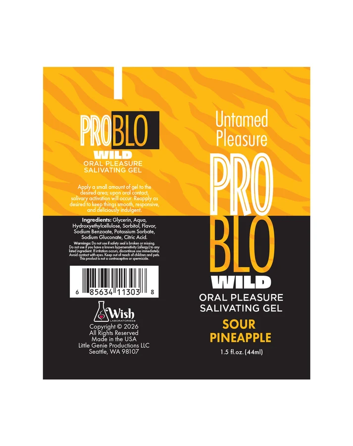 Thumbnail: Problo Wild, Oral Pleasure Salivating Gel, Sour Pineapple 1.5oz
