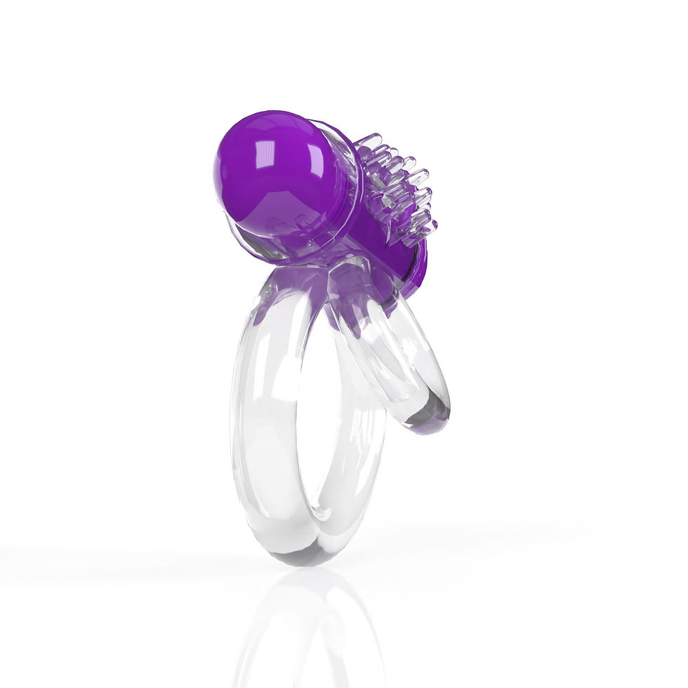 Miniaturbild: Screaming O 4t - Double O 6 Super Powered Vibrating Double Ring - Grape