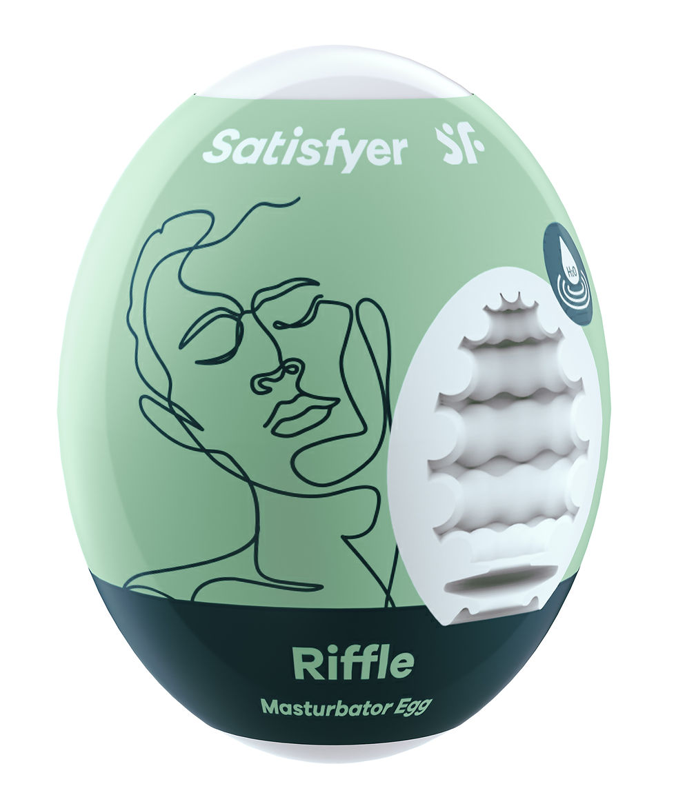 Miniaturbild: Satisfyer Masturbator Egg - Riffle - Light Green