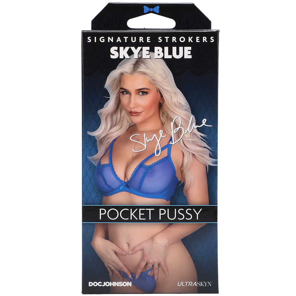 Thumbnail: Signature Strokers - Skye Blue - Ultraskyn Pocket Pussy - Vanilla