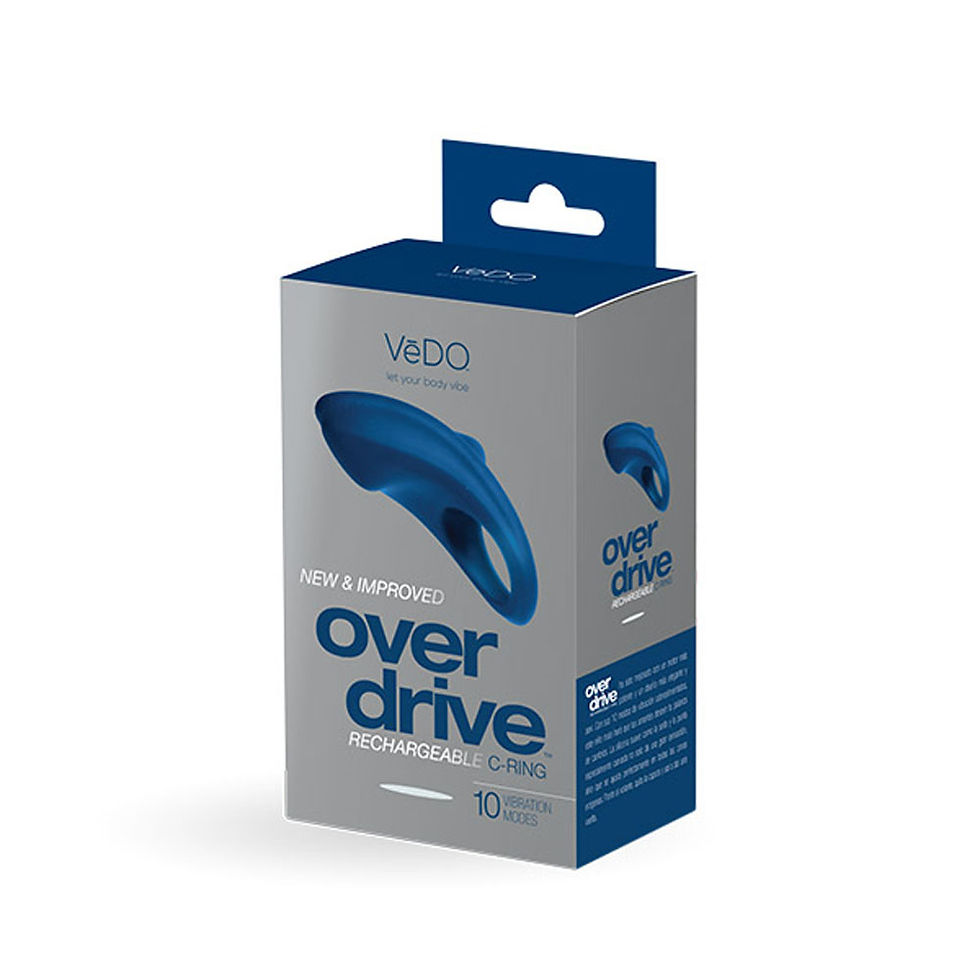 Thumbnail: Over Drive Plus Rechargeable Cock Ring - Blue