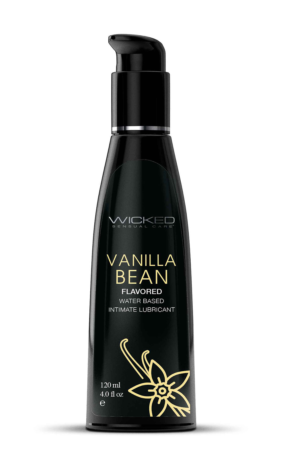 Miniature : Aqua Vanilla Bean Flavored Water Based Intimate Lubricant - 4 Fl. Oz.