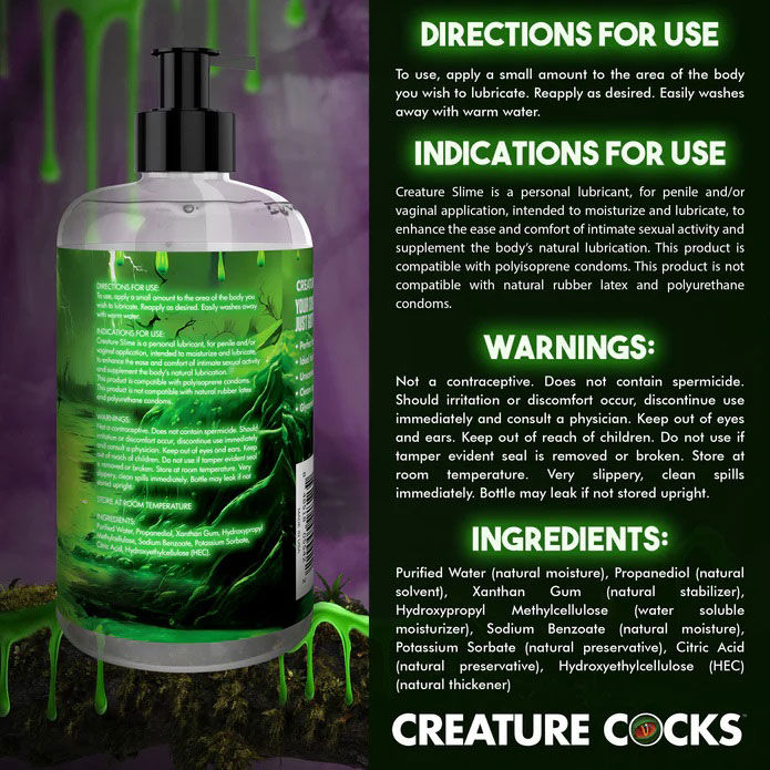 Thumbnail: Creature Slime Water Based Lubricant 16oz