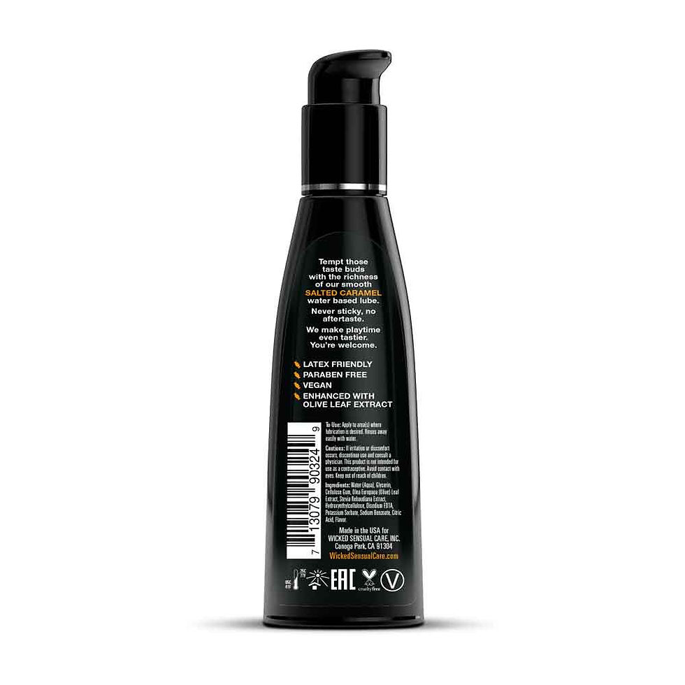 Miniaturbild: Aqua Salted Caramel Flavored Water Based Intimate Lubricant - 4 Fl. Oz.