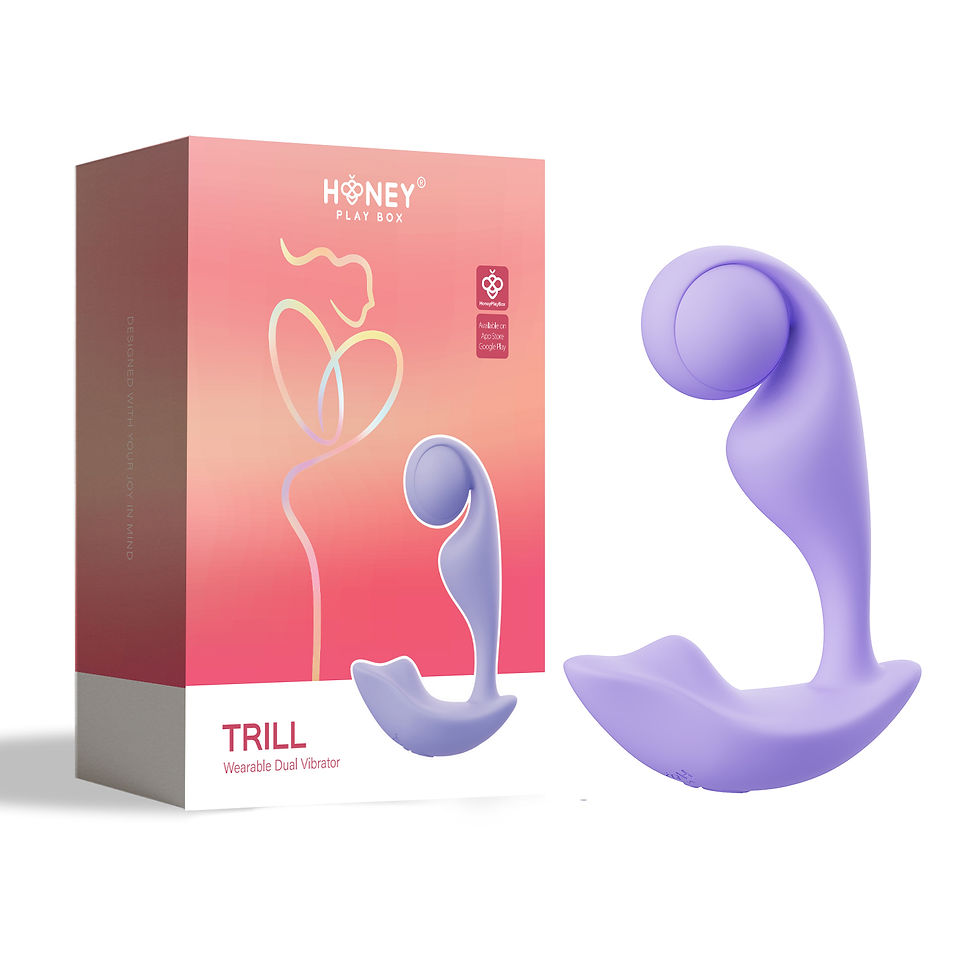 Thumbnail: Trill Wearable Dual Vibrator - Lavender