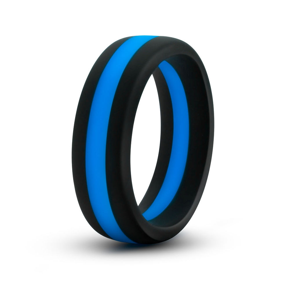 Performance - Silicone Go Pro Cock Ring - Black/blue/black