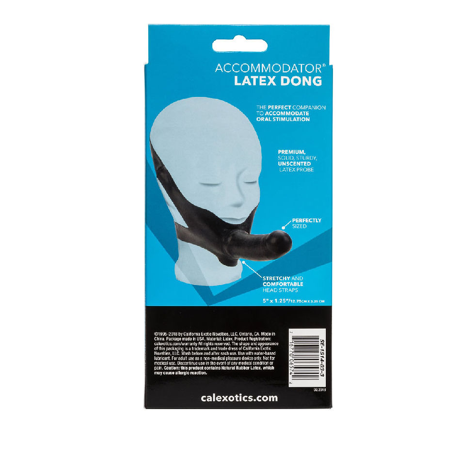 The Original Accomodator Latex Dong - Black