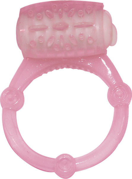 Thumbnail: Humm Dinger Vibrating Penis Ring Clitoral Stimulator - Magenta