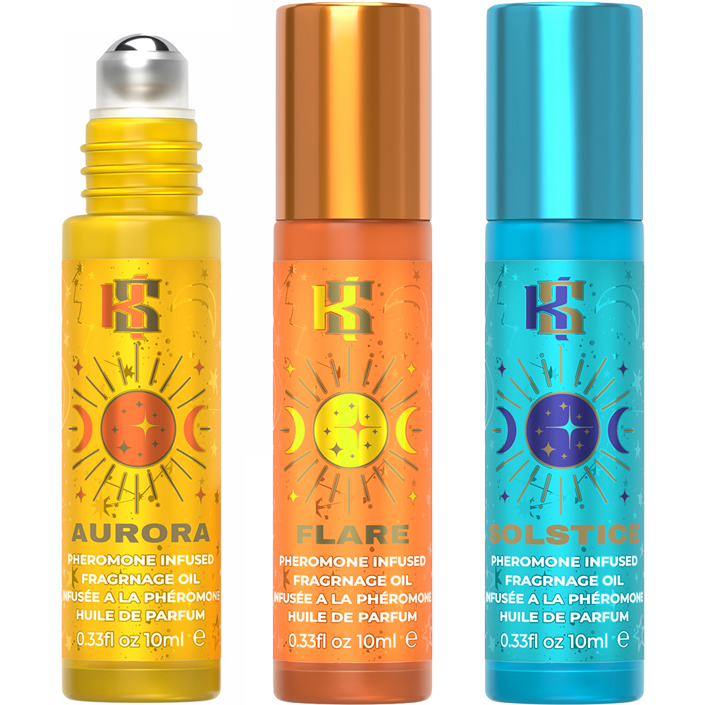 Wear the Day Pheromone Prepack Display 12 Roll Ons and 12 Massage Oils