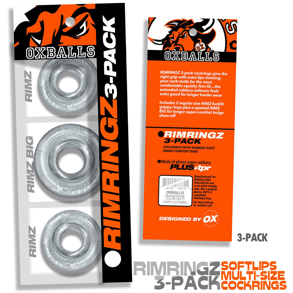 Rimringz Multi Size 3 Pack - Clear