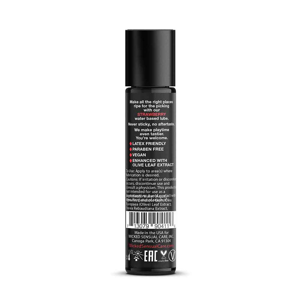 Thumbnail: Aqua Strawberry Flavored Water Based Intimate Lubricant - 1 Fl. Oz.