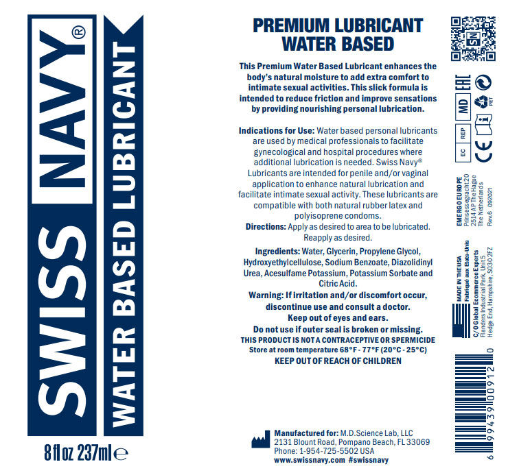 Swiss Navy Water Based Lubricant 16 Fl Oz