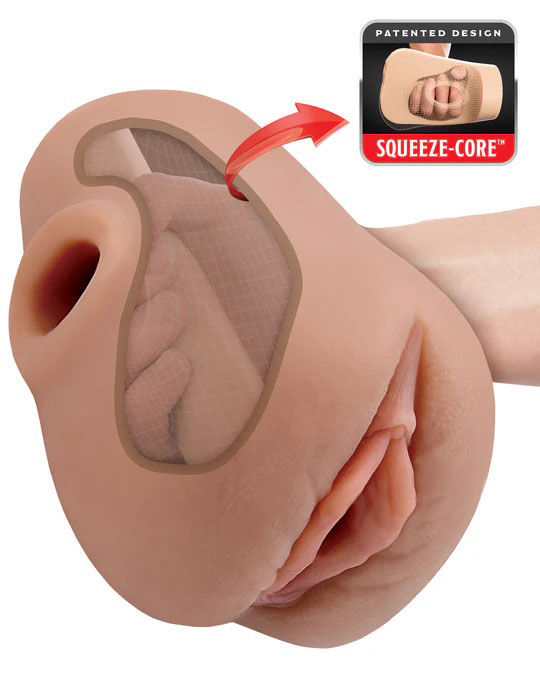 Miniatura: Pdx Plus Pussy Pounder Squeeze Stroker - Brown