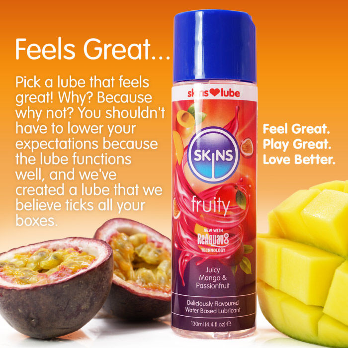 Thumbnail: Skins Mango and Passion Fruit Water Based Lubricant 4.4oz