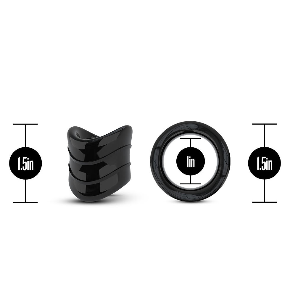 Miniatura: Stay Hard - Beef Ball Stretcher Snug X Long - 1 Inch Diameter - Black