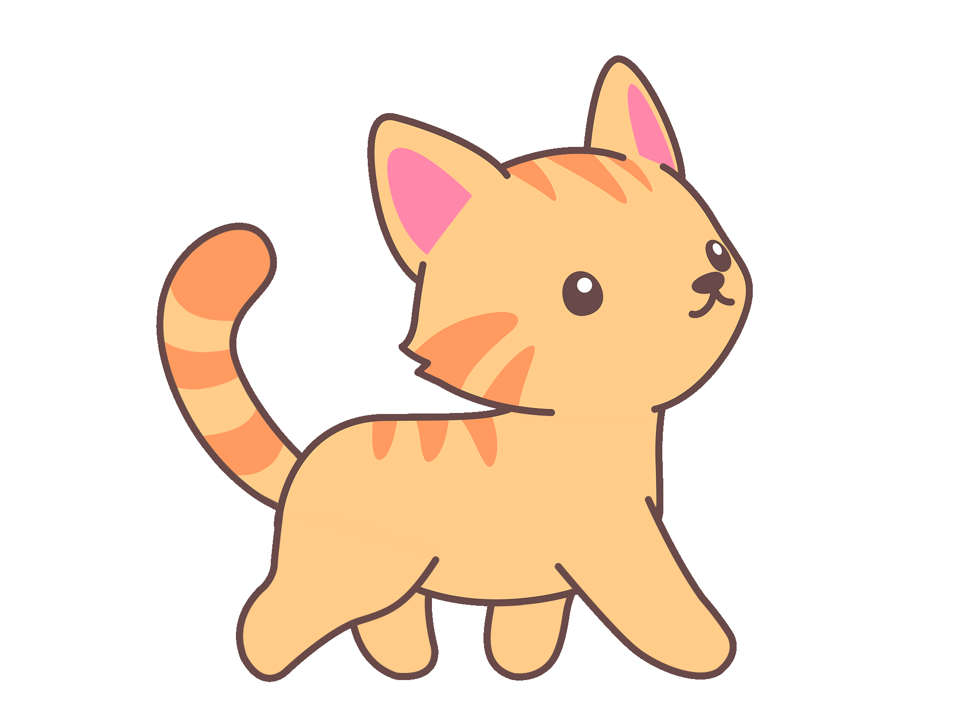 Gif of cat walking
