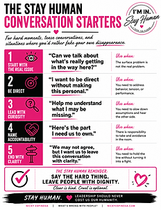 Stay Human Conversation Starters