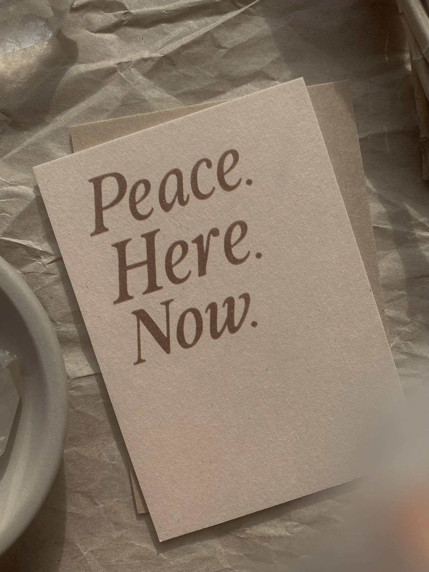 Peace. Here. Now. Mini Card - Anna Cosma