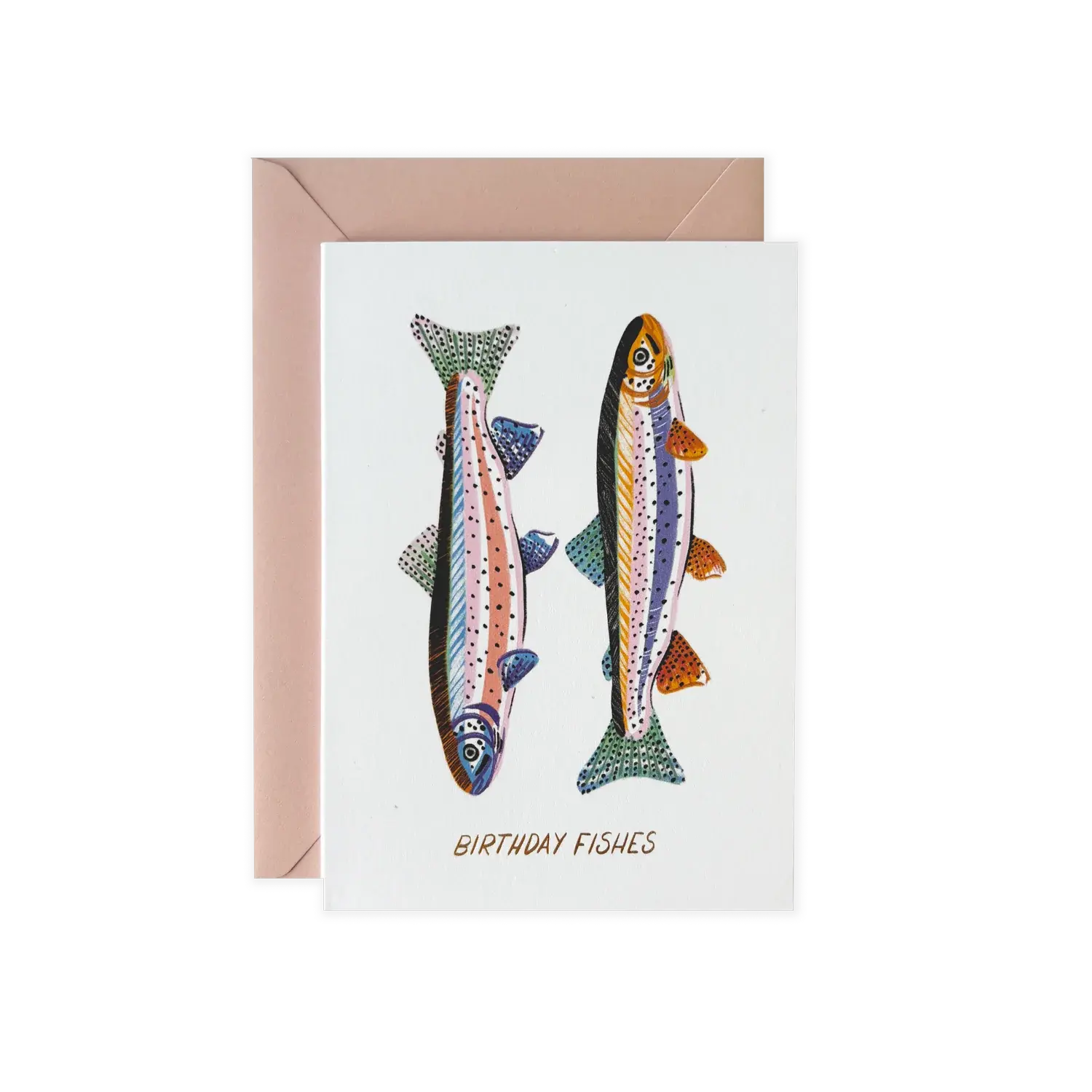 Folding Card - Birthday Fishes - Poldi Papier