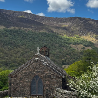 old stone church in buttermere