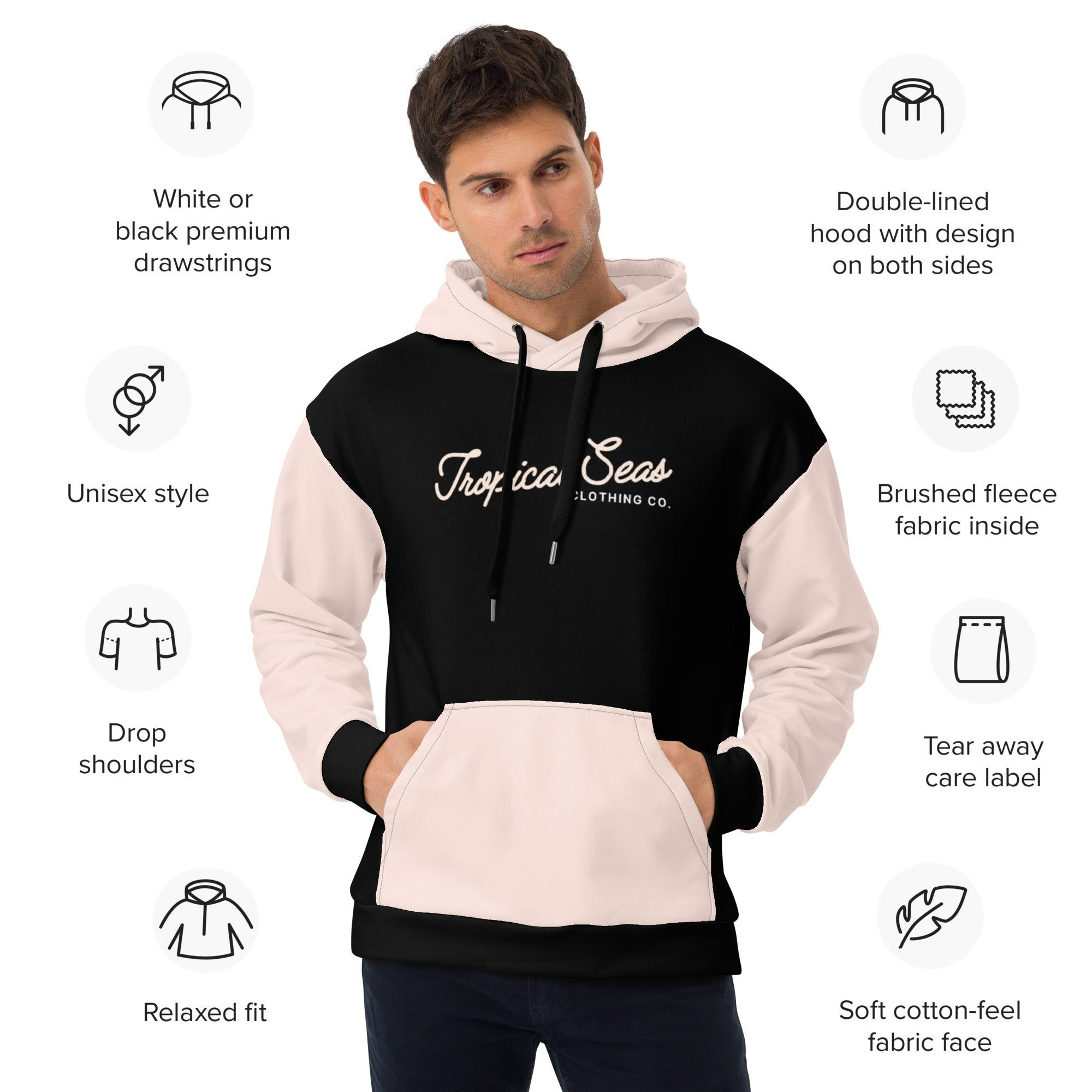 Tropical Breeze Two-Tone Hoodie