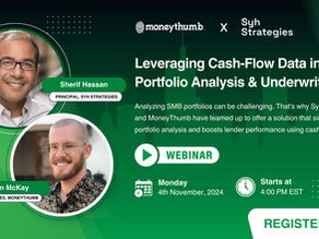 Join Us! Leveraging Cash-Flow Data in SMB Portfolio Analysis & Underwriting