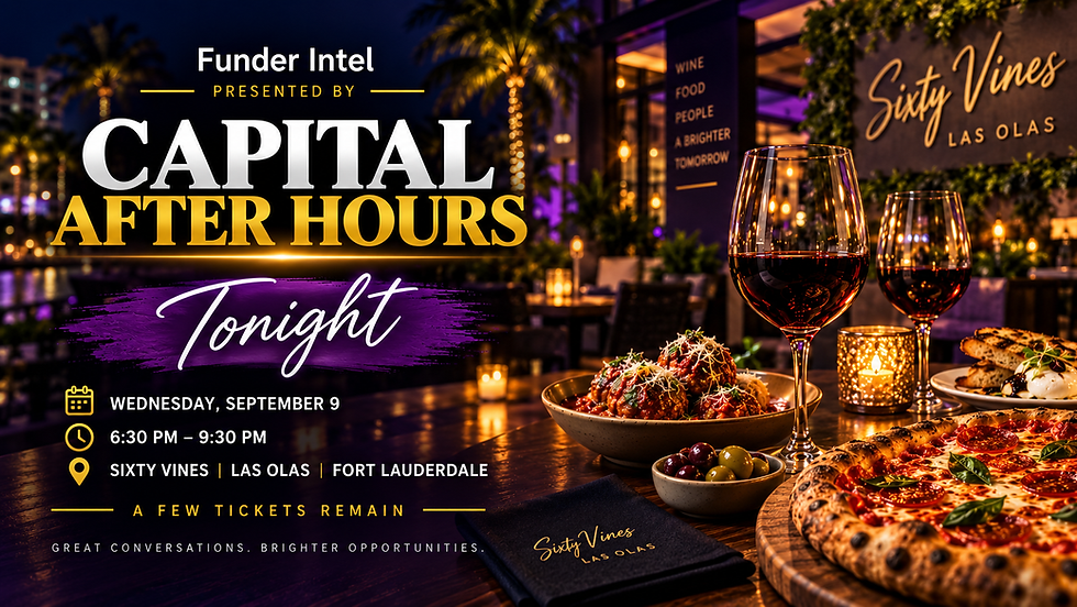 Capital After Hours Tonight at Sixty Vines in Fort Lauderdale