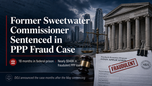 PPP Loan Fraud Sentencing: Ex-Commissioner Gets 18 Months