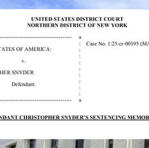 Roglieri Co-conspirator Christopher Snyder sentenced to prison
