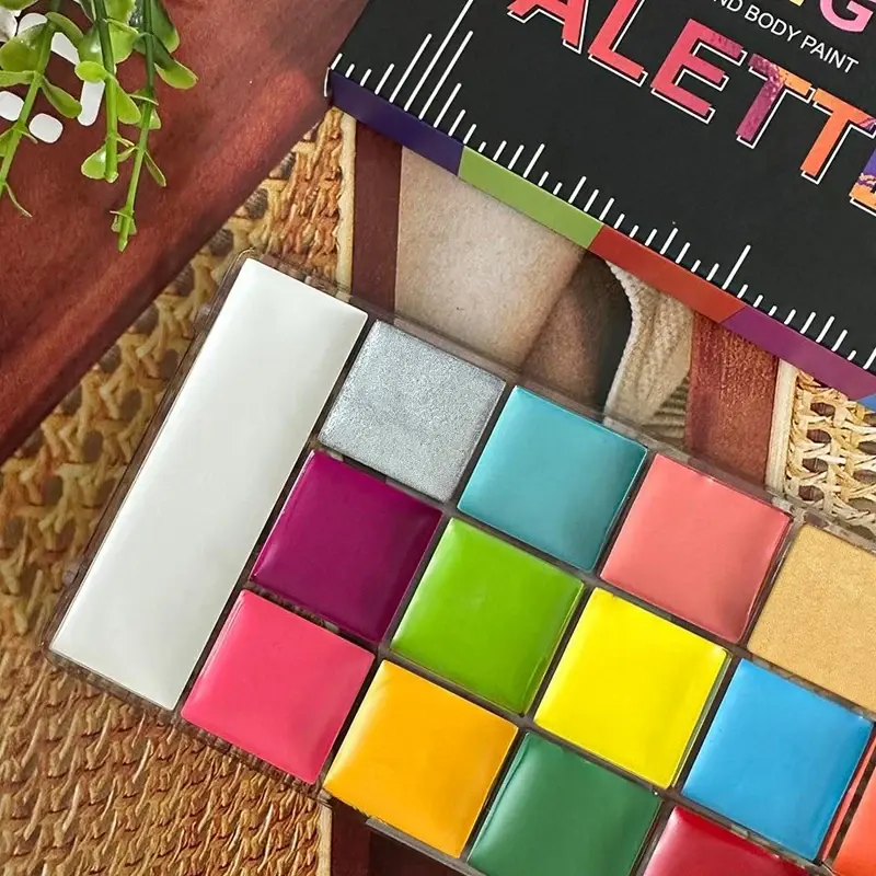 Thumbnail: 20 Colors Face Body Oil Painting Paint Pigment Non Toxic Safe Kids Flash Tattoo 