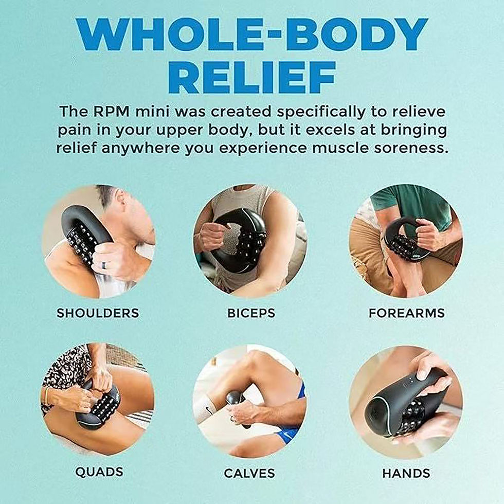 Thumbnail: Electric Rolling Percussion Massager for Relieving the Whole Body and Muscles El