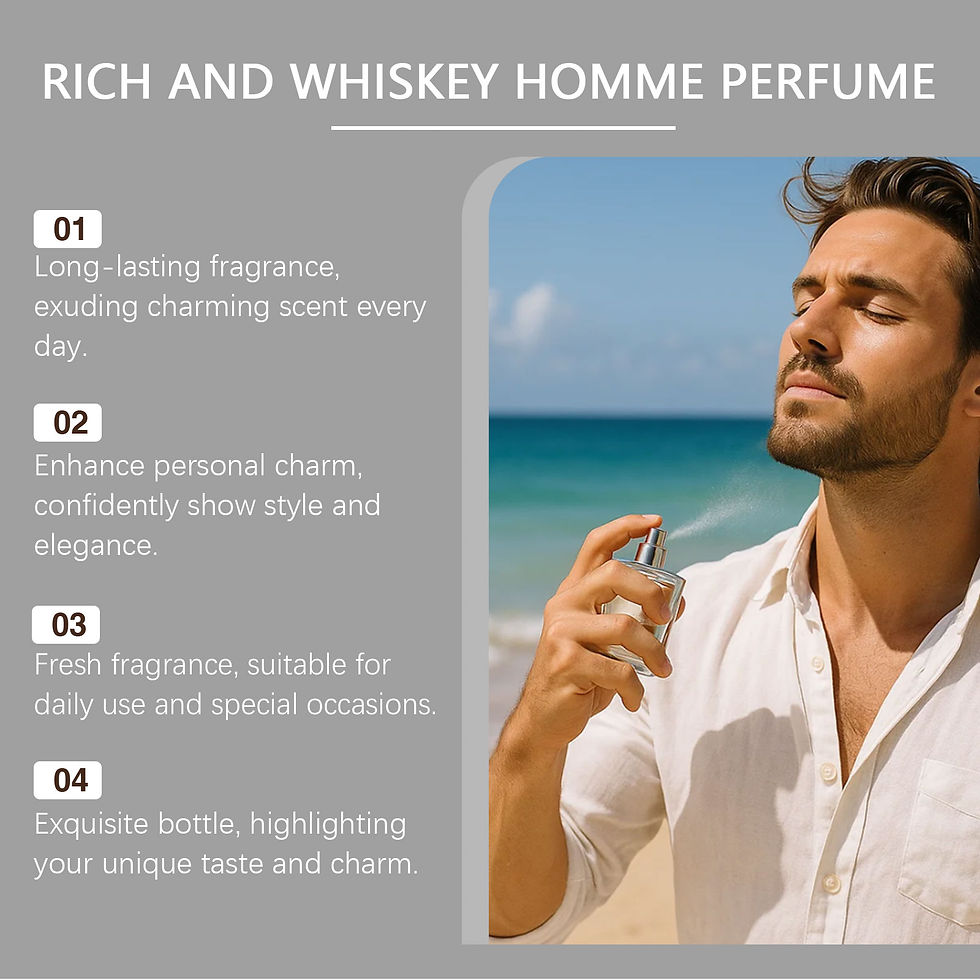 Thumbnail: ROXELIS 50ml Rich And Whiskey Homme Perfume Long-lasting Fragrance,Enhance Perso