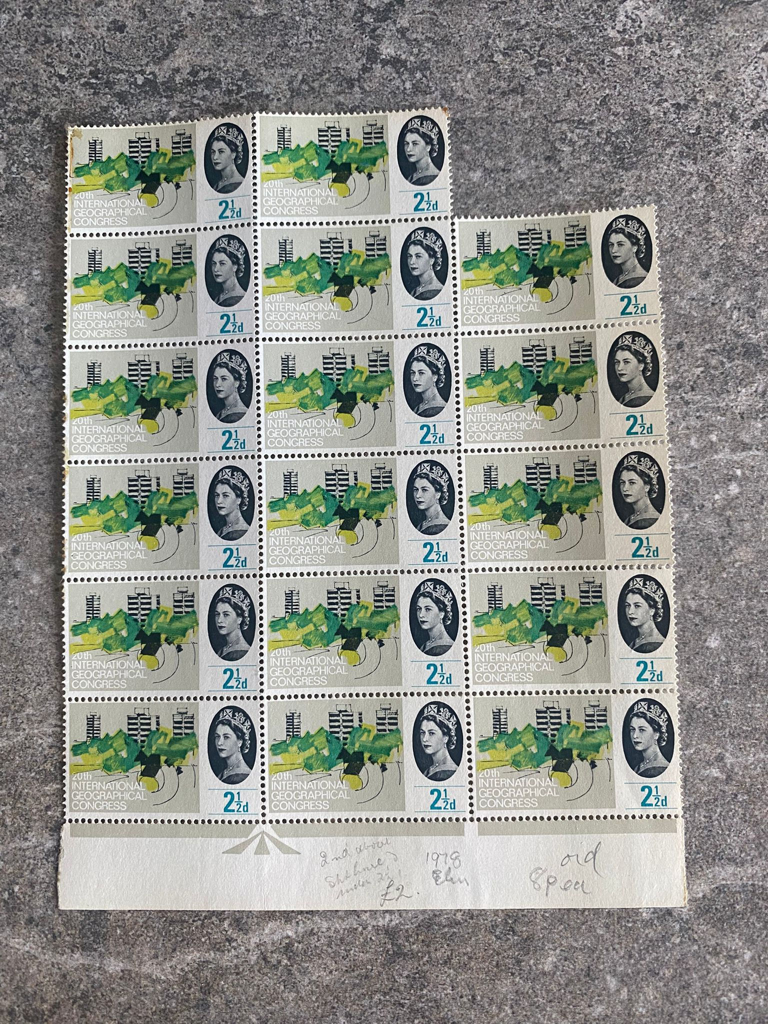 A417-GB 1964 2½d International Geographical CongressQEII CommemorativeFull She