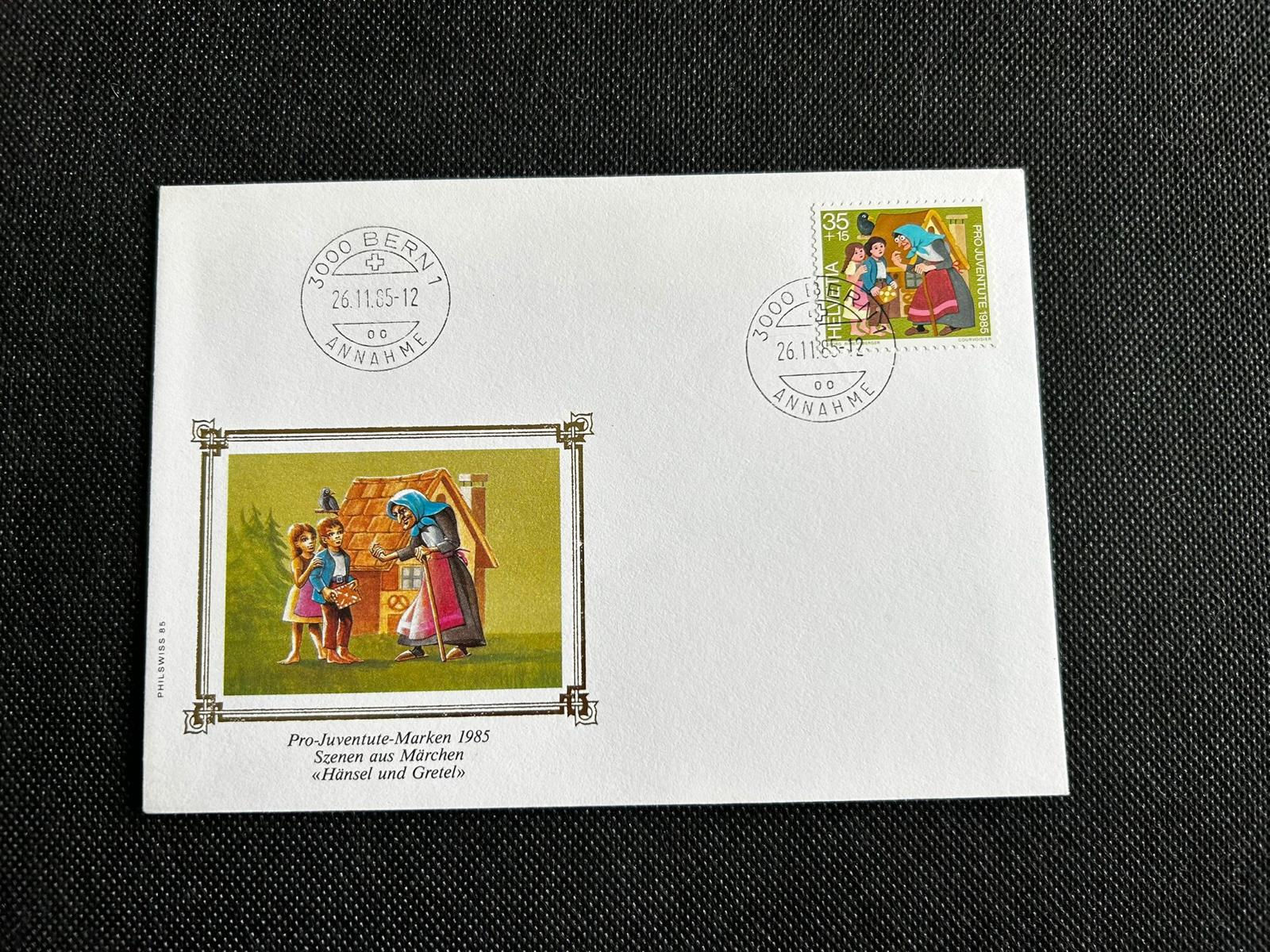 P650-Switzerland 1984 Pro Juventute FDC Cover Max und Moritz Wilhelm Busch Stamp