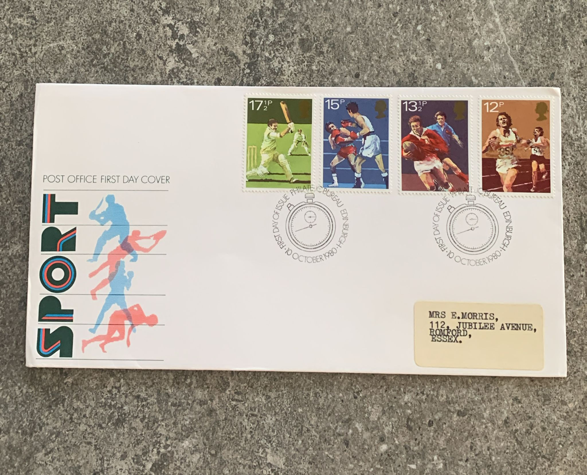 A491-1980 Great Britain “Sport” Post Office First Day Cover 10 October 1980 Ed